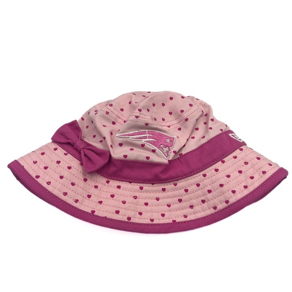 New England Patriots Hat | Pink Toddler Hat | Toddler Bucket Hat Girls Patriots - Picture 2 of 3